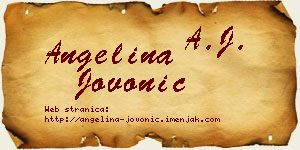Angelina Jovonić vizit kartica